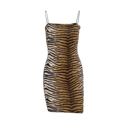 Animal Print Bodycon Mini Dress