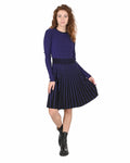 Hugo Boss Blue Viscose-Blend Dress
