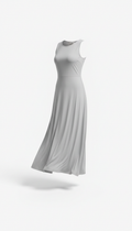Light Gray Ankle-Length Dress