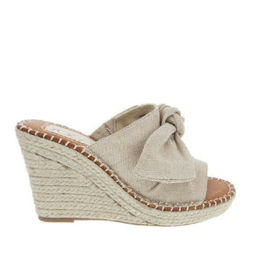 Espadrille Bow Wedge Sandals