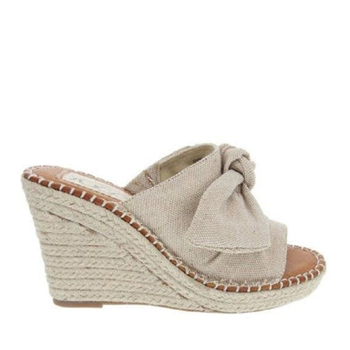 Espadrille Bow Wedge Sandals